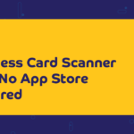 Browser-based business card scanner without App Store installation