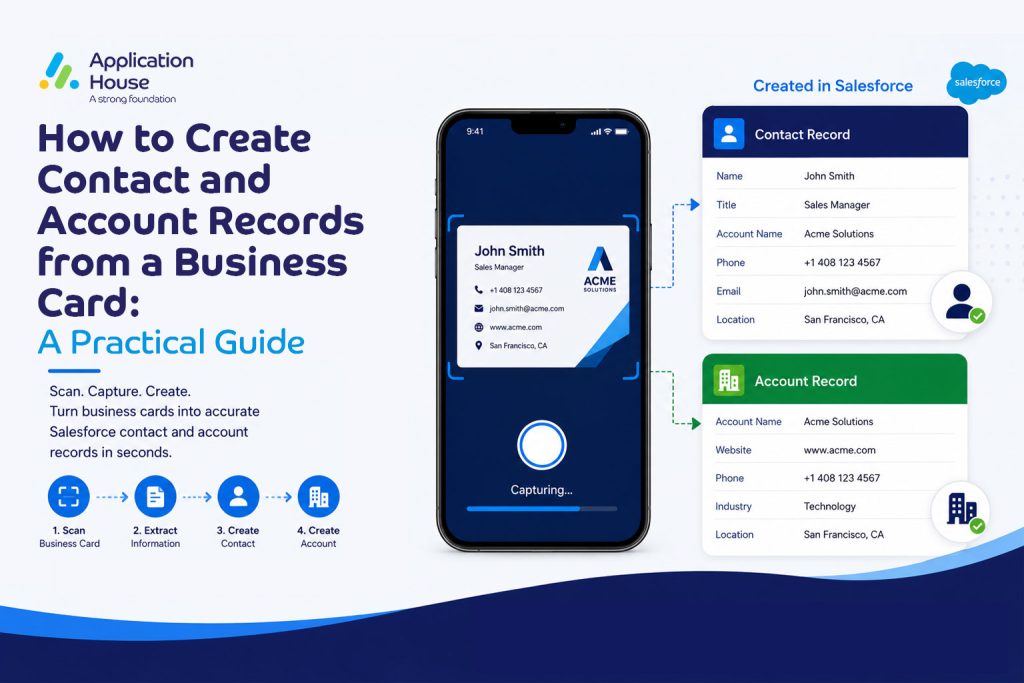 How to Create Contact and Account Records from a Business Card