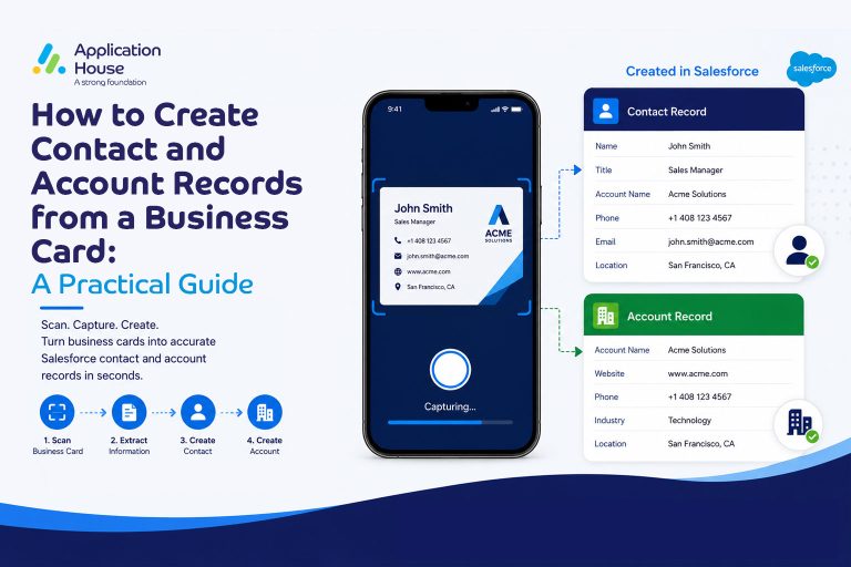How to Create Contact and Account Records from a Business Card