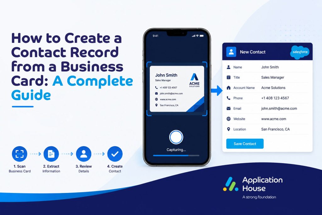 How to Create a Contact Record from a Business Card
